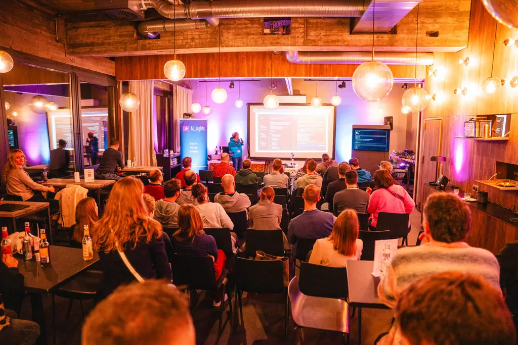 Networking in entspannter AI-Nights-Atmosphäre