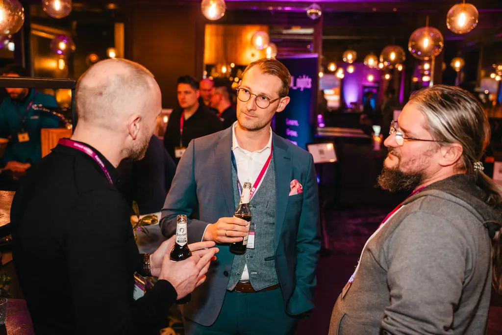 Speaker auf der Bühne der AI Nights